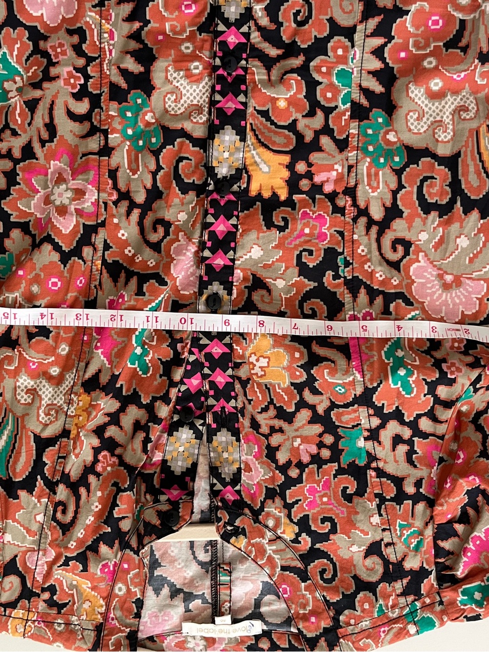 Love the label Floral Midi Dress with Pink and Black Paisley Print size M - Picture 5 of 14